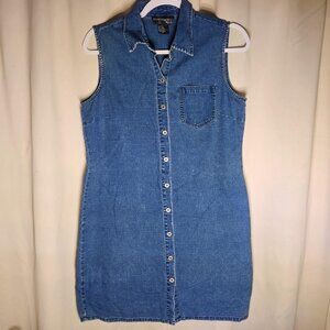 Requirements Denim Button Up Midi Dress